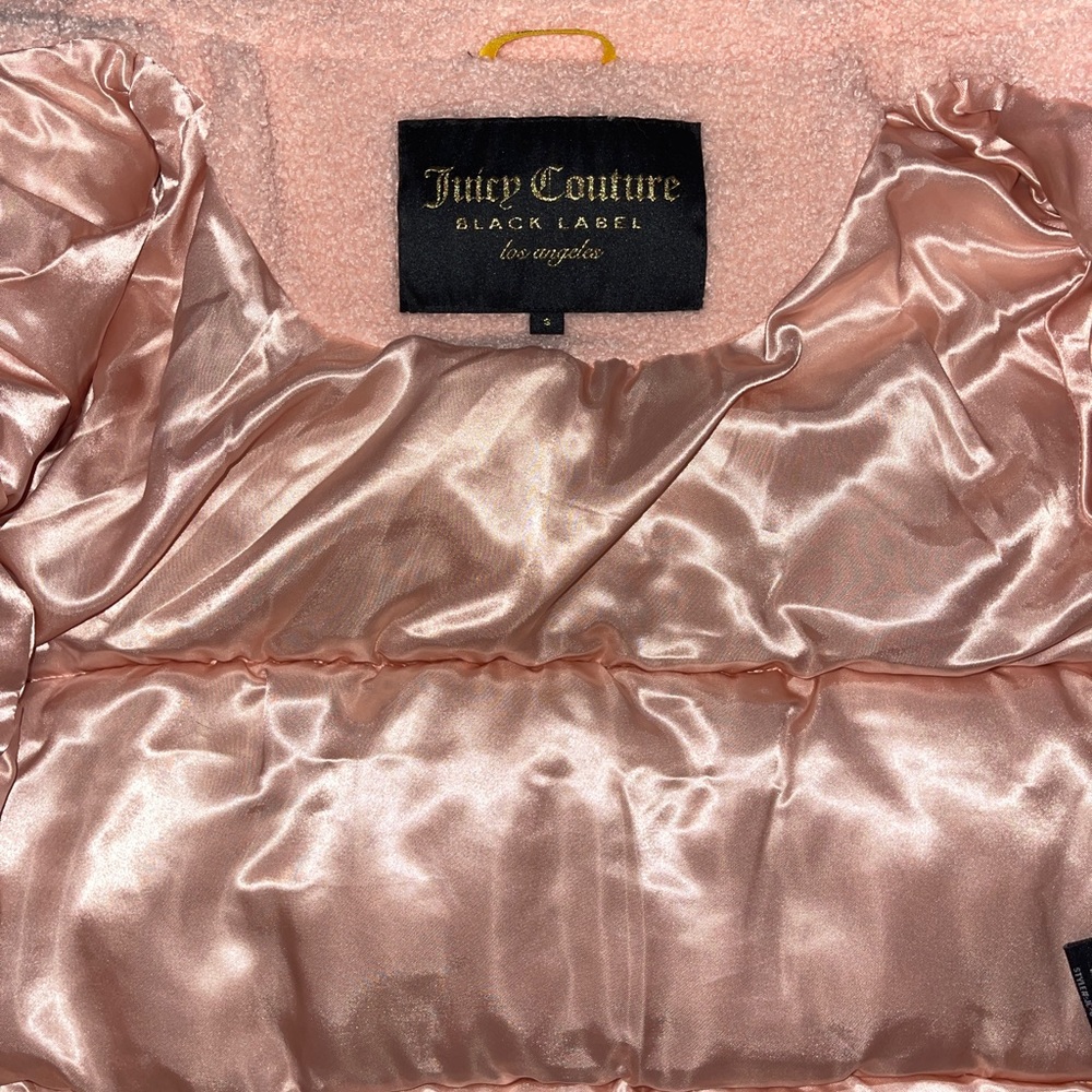 Juicy Couture baby pink puffer coat